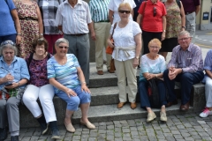 vor dem Tell Denkmal Altdorf
