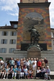 vor dem Tell Denkmal Altdorf