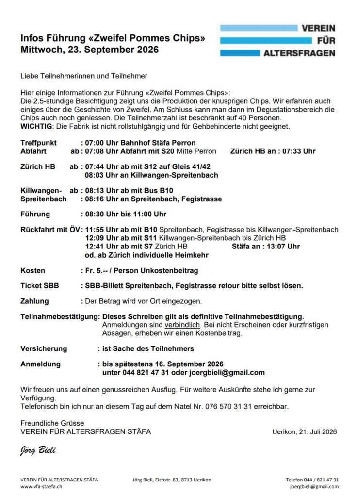 Zweifel Info